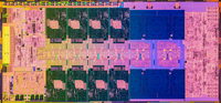 Intel Raptor Lake-8P-16E Die