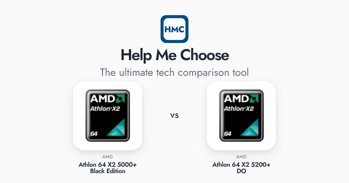 AMD Athlon 64 X2 5000+ Black Edition vs AMD Athlon 64 X2 5200+ DO Full ...