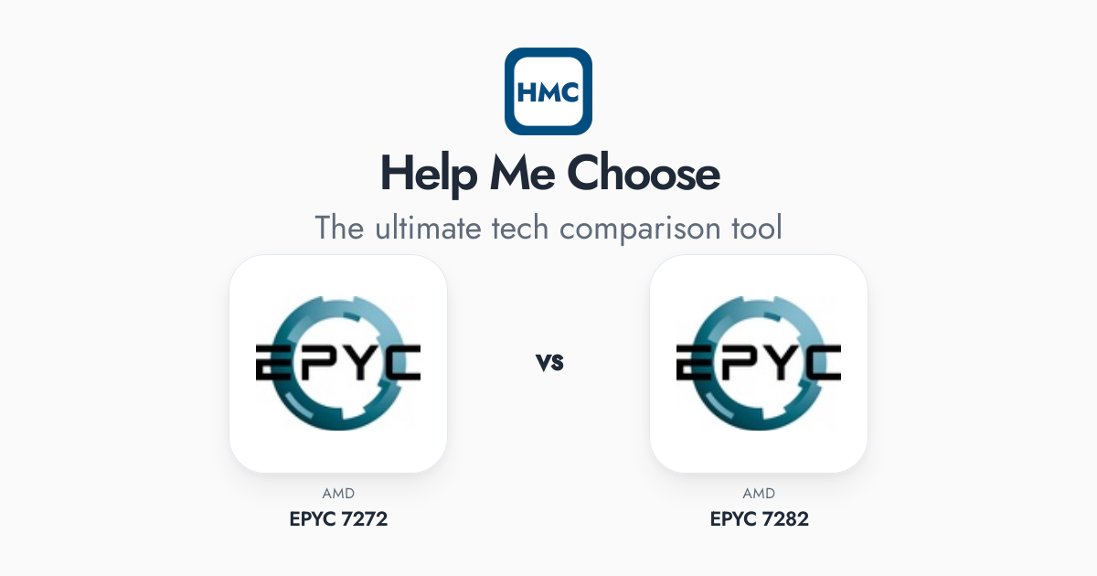 AMD EPYC 7272 vs AMD EPYC 7282 Full Specs - HMC