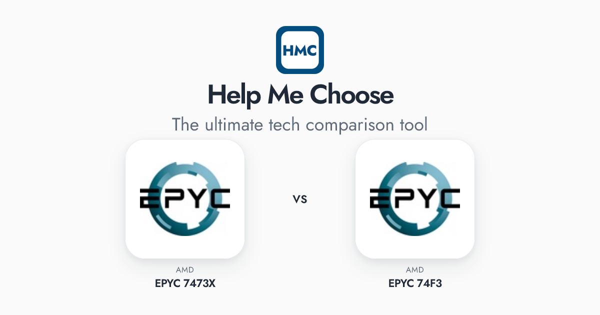 AMD EPYC 7473X vs AMD EPYC 74F3 Full Specs - HMC