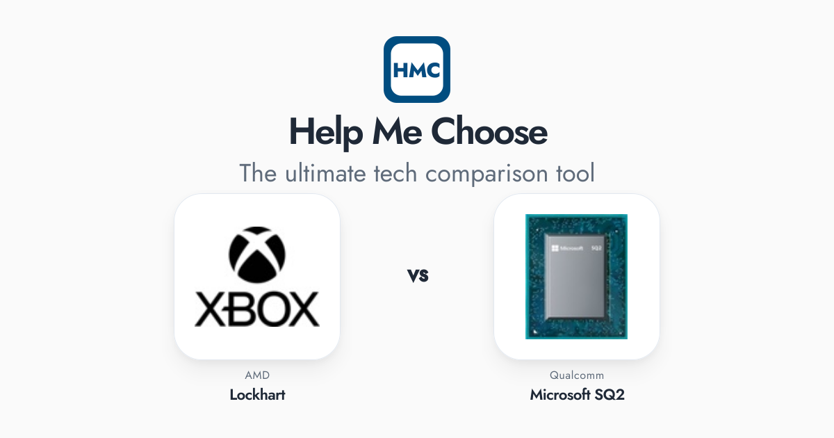 AMD Lockhart vs Qualcomm Microsoft SQ2 Full Specs - HMC