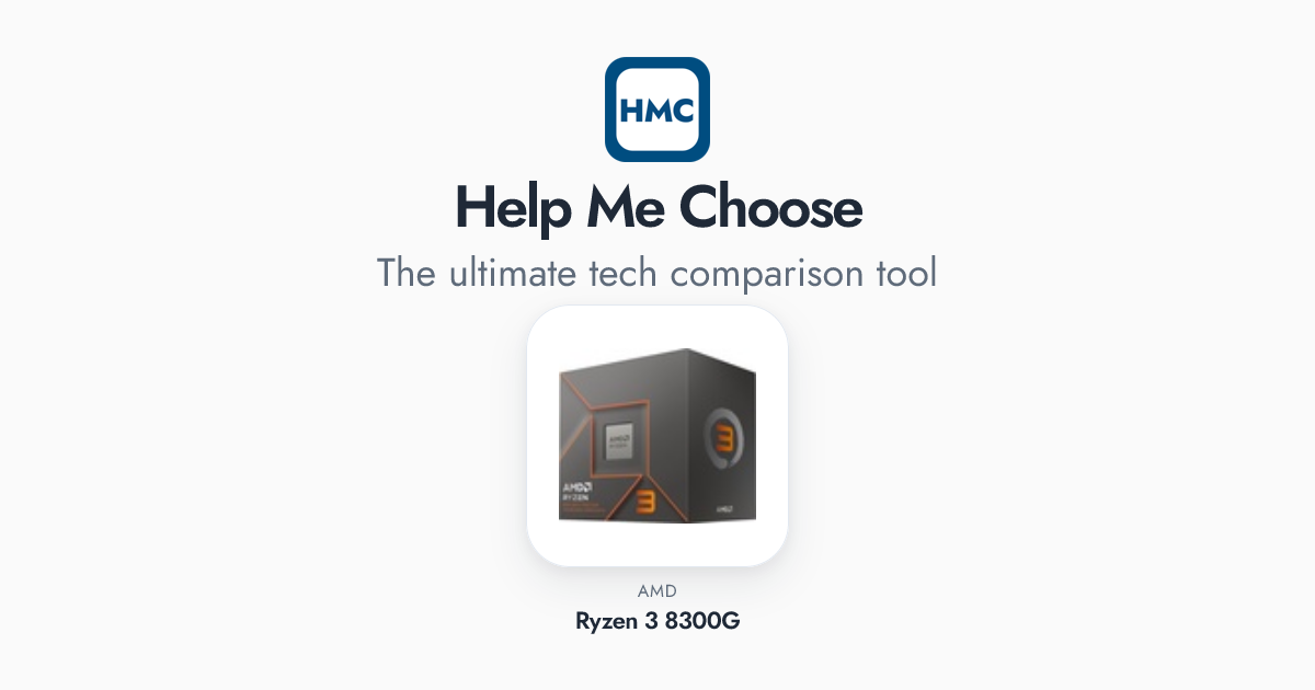 AMD Ryzen 3 8300G Full Specs - HMC