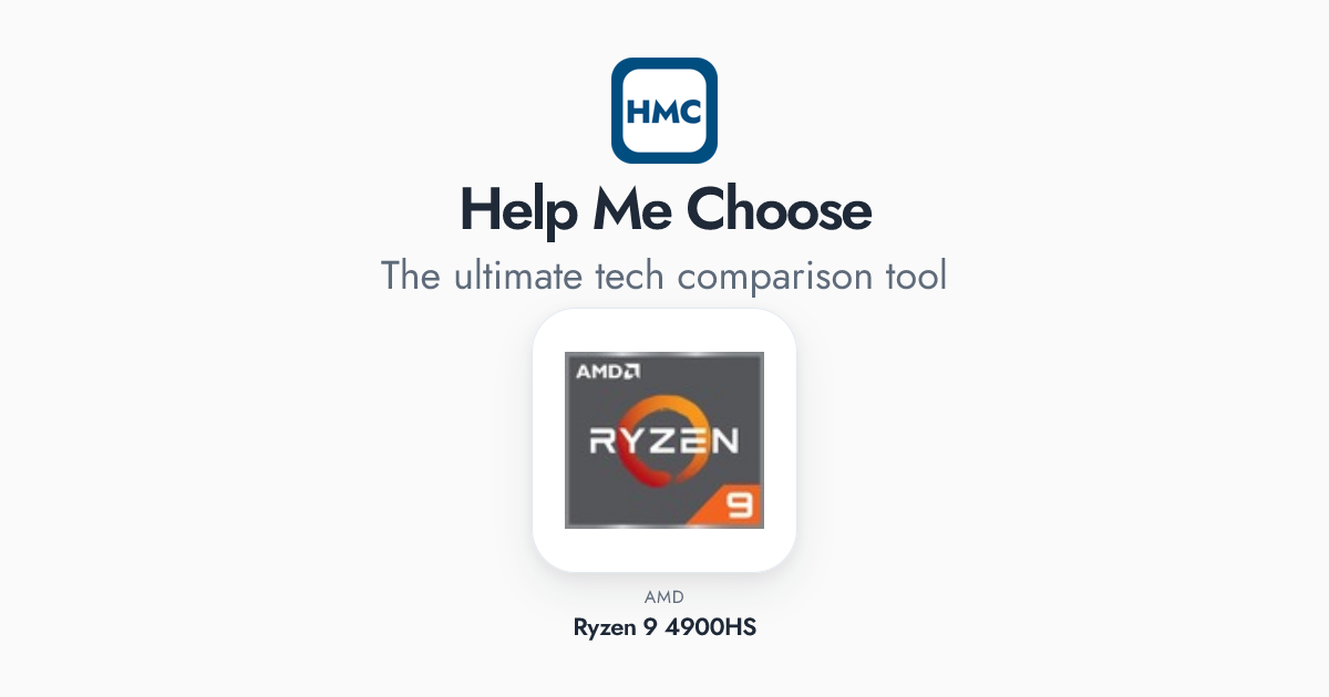 AMD Ryzen 9 4900HS Full Specs - HMC