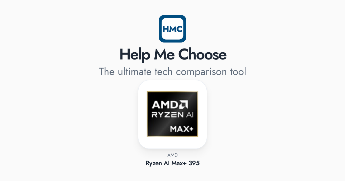 AMD Ryzen AI Max+ 395 Full Specs - HMC