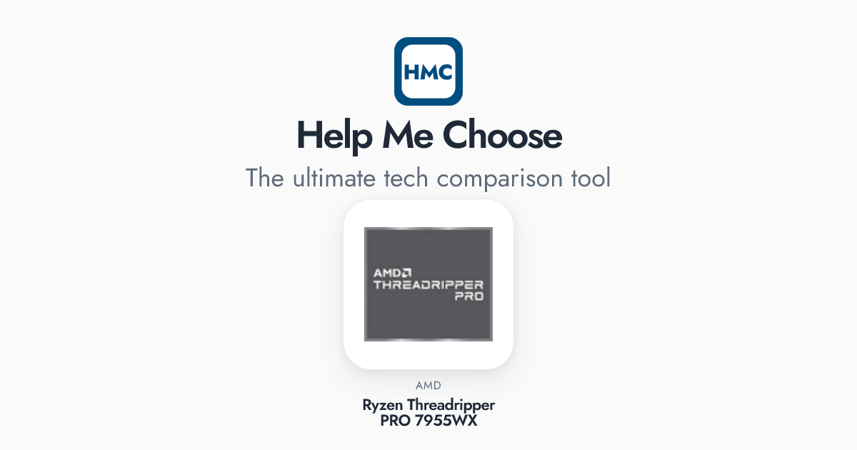 AMD Ryzen Threadripper PRO 7955WX Full Specs - HMC