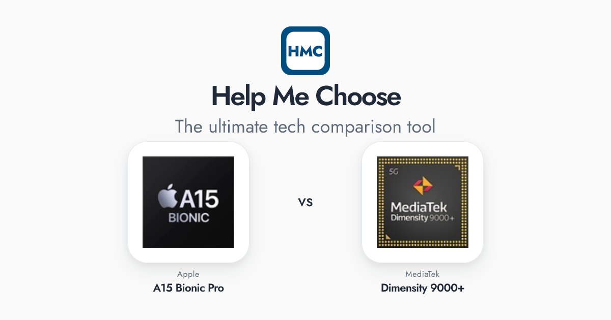 Apple A15 Bionic Pro vs MediaTek Dimensity 9000+ Full Specs - HMC