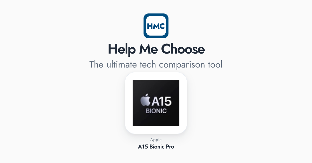 Logo A15 Bionic Apple A15 Bionic Pro Full Specs - HMC