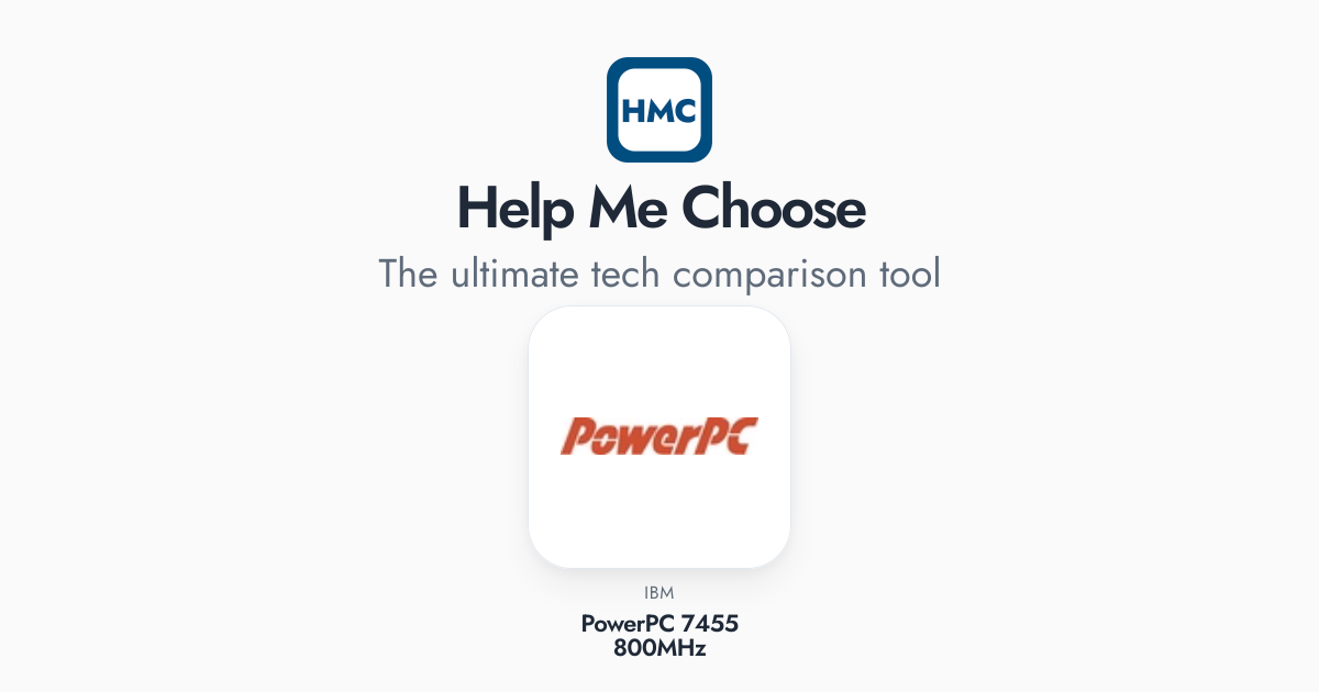 IBM PowerPC 7455 800MHz Full Specs - HMC