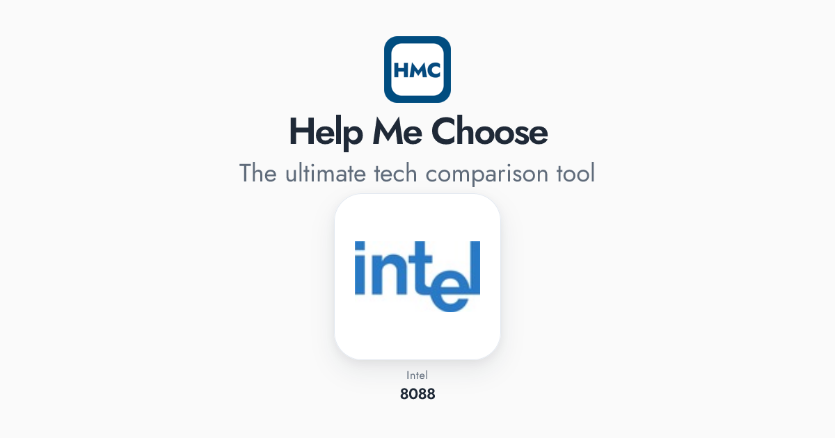 Intel 8088 Full Specs - HMC