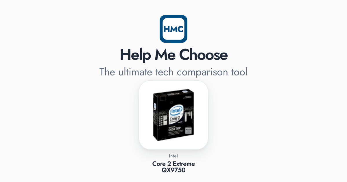 Intel Core 2 Extreme QX9750 Full Specs - HMC