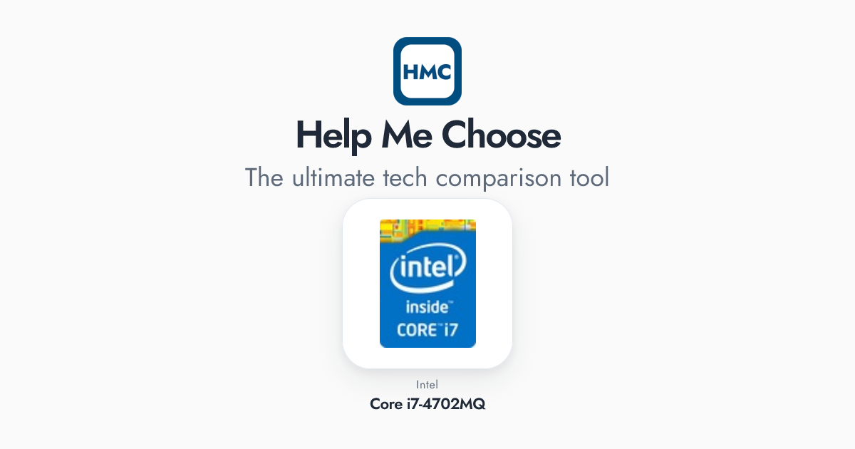 4702 Core Intel Core i7-4702MQ Full Specs - HMC