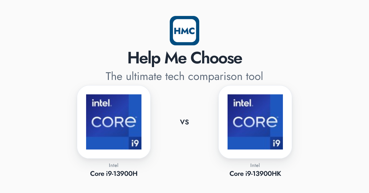 Intel Core i9-13900HK vs Intel Core i9-13900H Full Specs - HMC