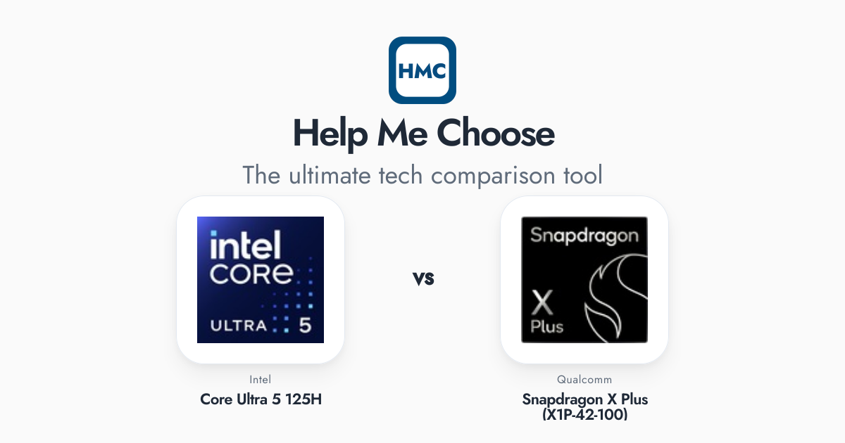 Intel Core Ultra 5 125H vs Qualcomm Snapdragon X Plus (X1P-42-100) Full ...