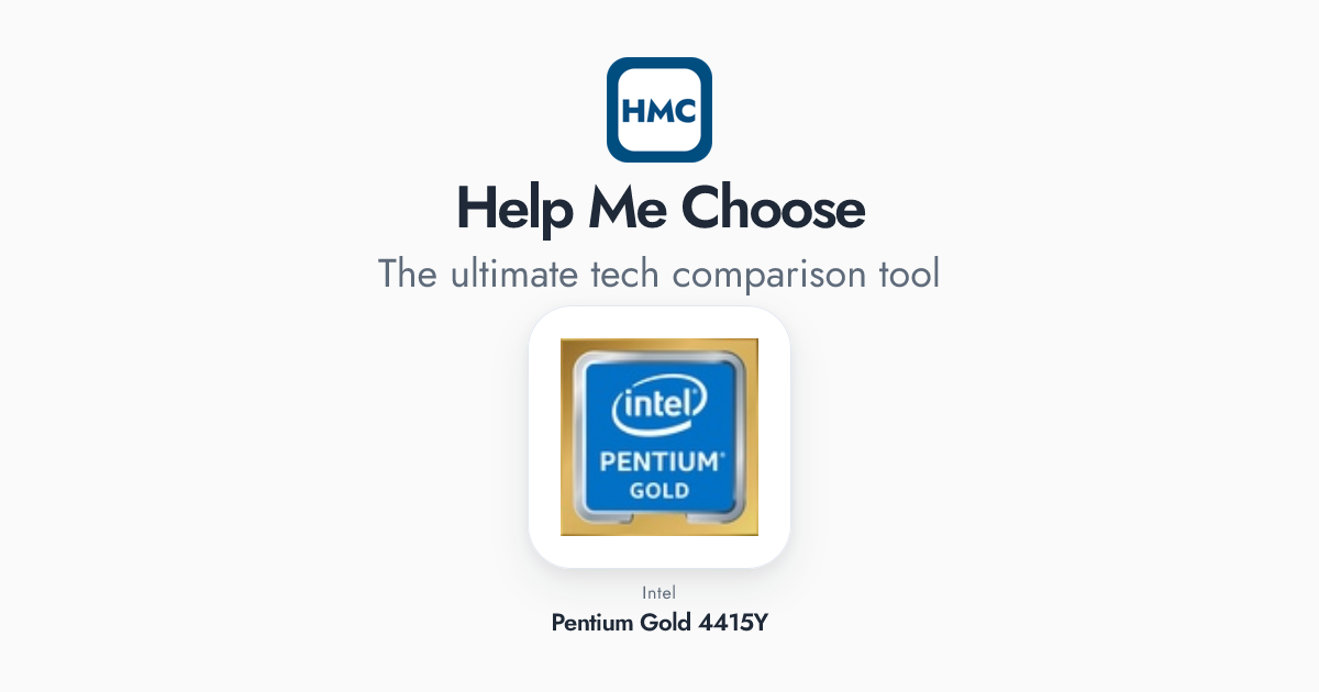 Intel R Pentium R Cpu 4410y Intel Pentium Gold 4415Y Full Specs - HMC