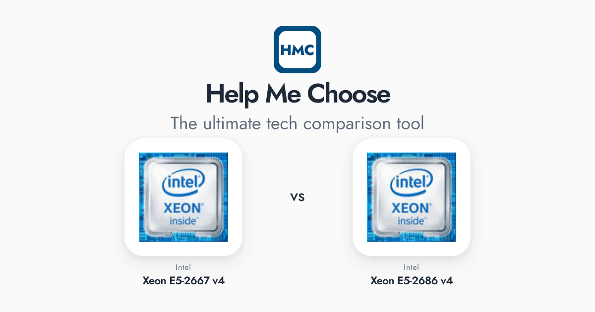 2667 Intel Xeon E5-2667 v4 vs Intel Xeon E5-2686 v4 Full Specs - HMC