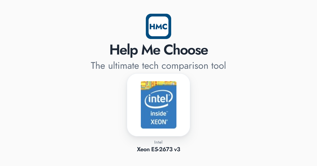 Intel Xeon E5-2673 v3 Full Specs - HMC