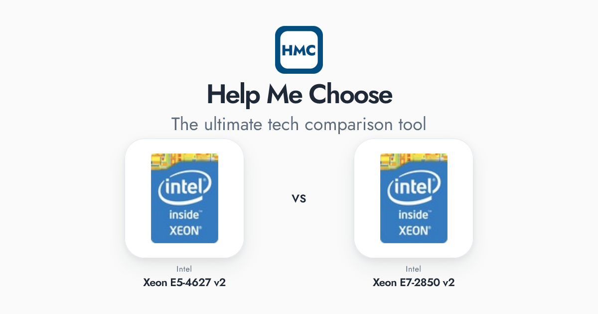 Intel Xeon E5-4627 v2 vs Intel Xeon E7-2850 v2 Full Specs - HMC