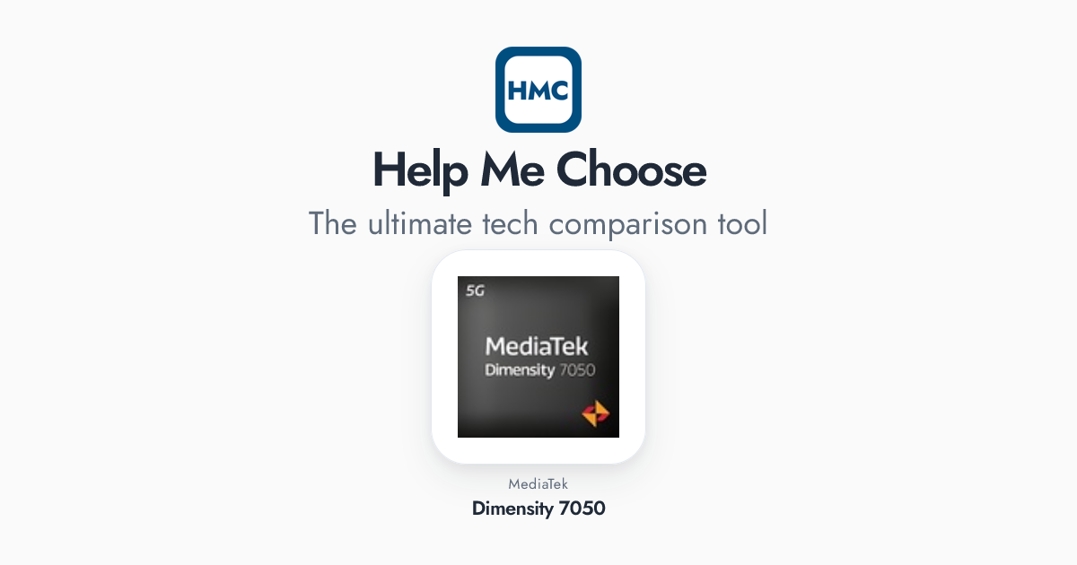 MediaTek Dimensity 7050 Full Specs - HMC