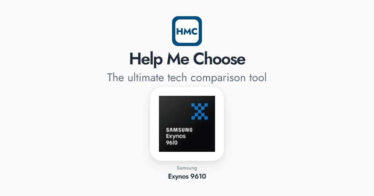 Samsung Exynos 9610 Full Specs - HMC