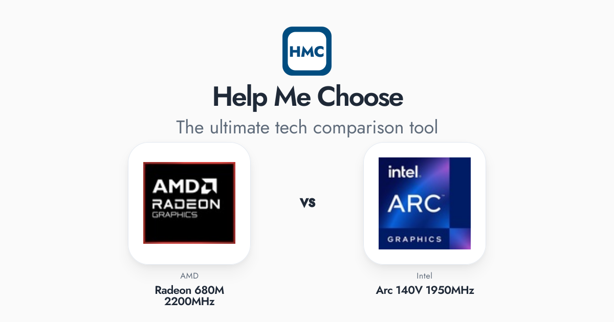 Amd Radeon 680m Performance AMD Radeon 680M 2200MHz vs Intel Arc 140V 1950MHz Full Specs - HMC