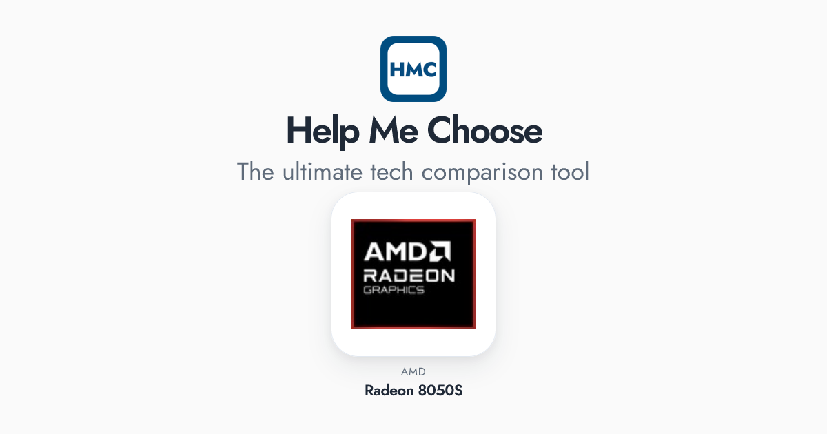 AMD Radeon 8050S Full Specs - HMC