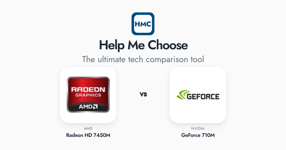 Amd Radeon Hd 7450 AMD Radeon HD 7450M vs NVIDIA GeForce 710M Full Specs - HMC