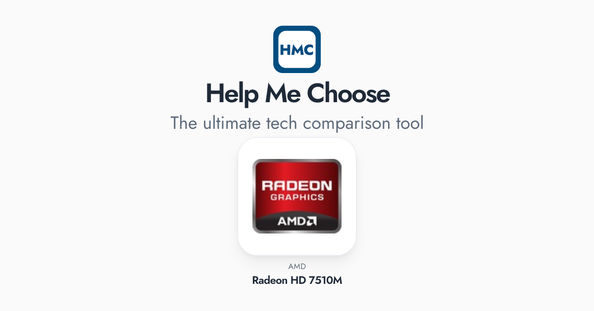AMD Radeon HD 7510M Full Specs - HMC
