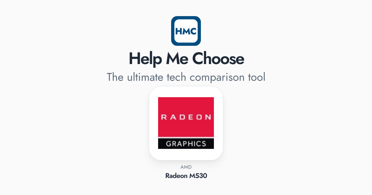 Radeon Tm 530 AMD Radeon M530 Full Specs - HMC