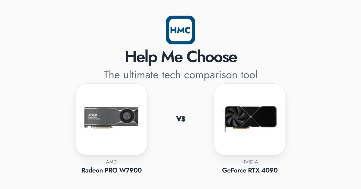 AMD Radeon PRO W7900 vs NVIDIA GeForce RTX 4090 Full Specs - HMC