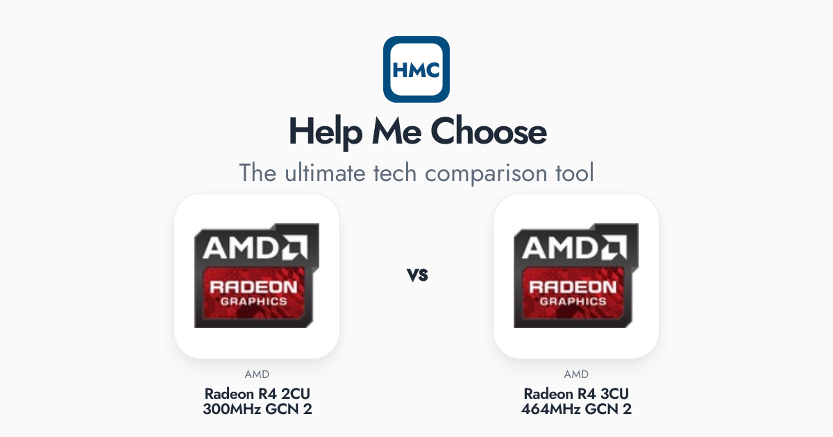 AMD Radeon R4 2CU 300MHz GCN 2 vs AMD Radeon R4 3CU 464MHz GCN 2 Full ...