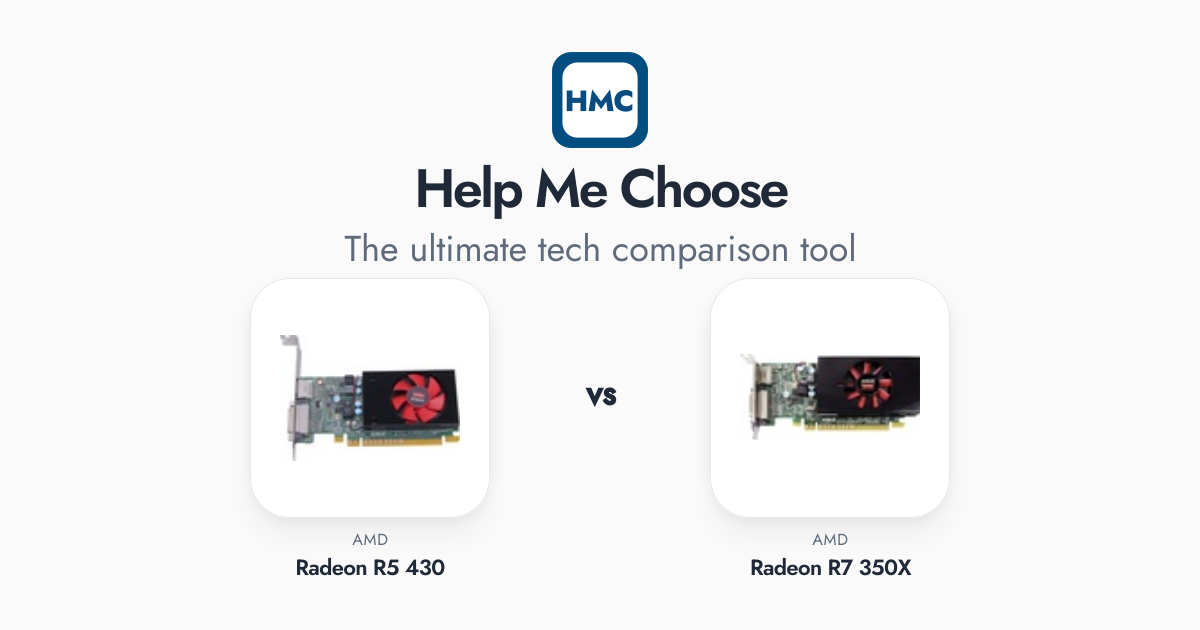 Amd Radeon R5 M345 AMD Radeon R5 430 vs AMD Radeon R7 350X Full Specs - HMC