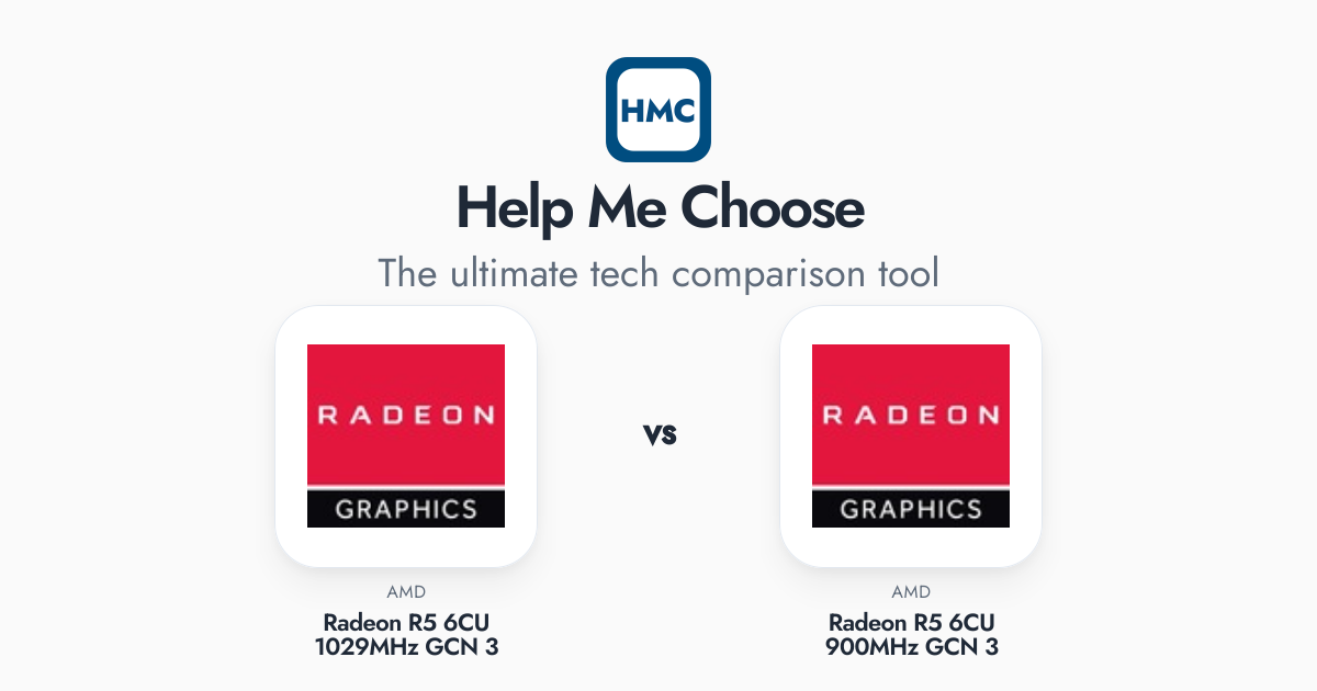 Readon R5 AMD Radeon R5 6CU 900MHz GCN 3 vs AMD Radeon R5 6CU 1029MHz GCN 3 Full ...