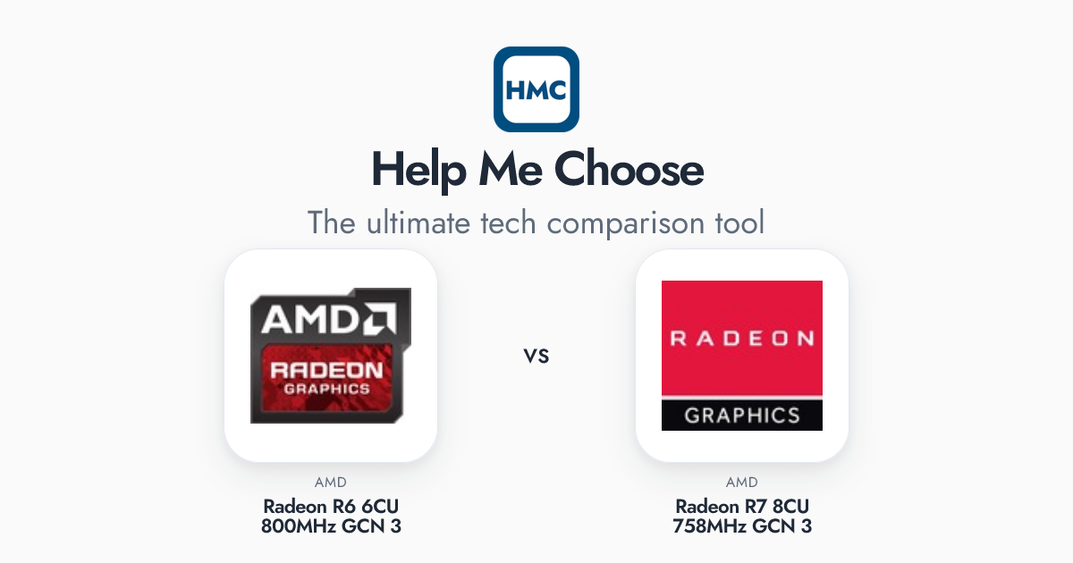 AMD Radeon R6 6CU 800MHz GCN 3 vs AMD Radeon R7 8CU 758MHz GCN 3 Full ...