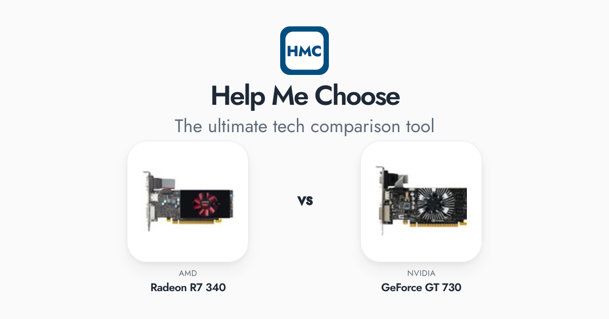 Amd Radeon Cards R7 340 AMD Radeon R7 340 vs NVIDIA GeForce GT 730 Full Specs - HMC