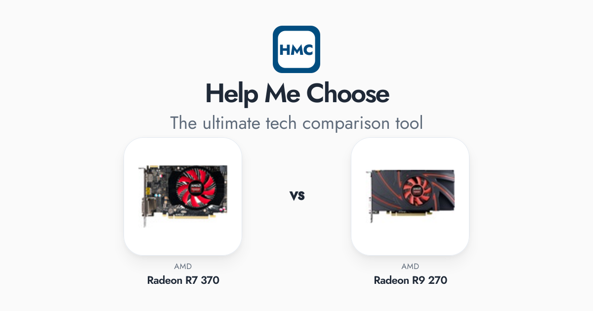 Amd Radeon 270 R3 Driver AMD Radeon R7 370 vs AMD Radeon R9 270 Full Specs - HMC