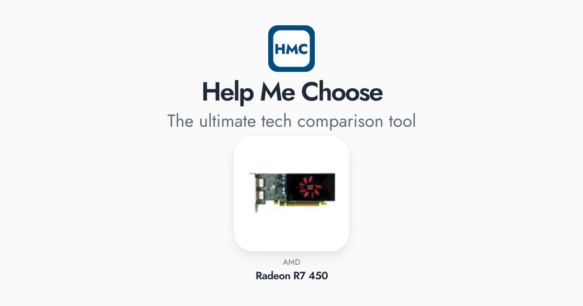 AMD Radeon R7 450 Full Specs - HMC