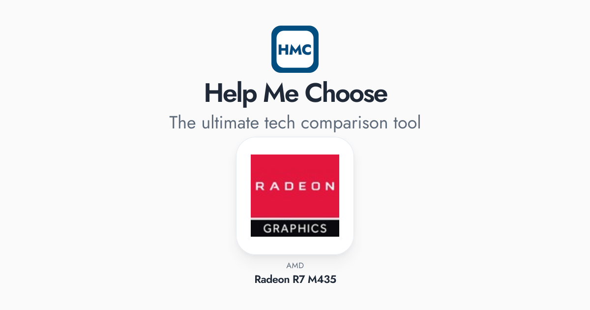 Am Radeon R7 435 AMD Radeon R7 M435 Full Specs - HMC