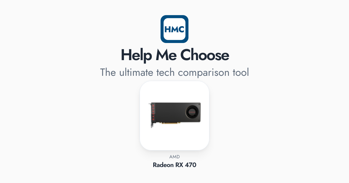 AMD Radeon RX 470 Full Specs - HMC