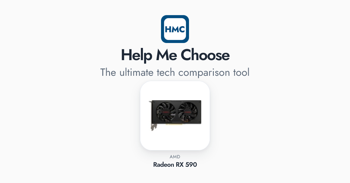 AMD Radeon RX 590 Full Specs - HMC