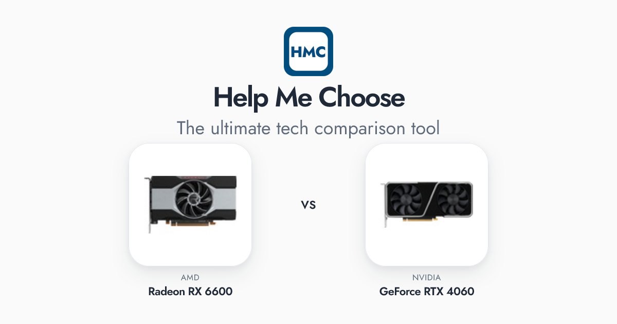 AMD Radeon RX 6600 vs NVIDIA GeForce RTX 4060 Full Specs - HMC