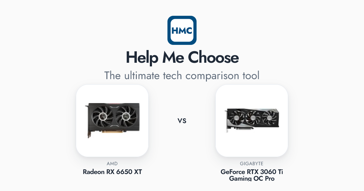 AMD Radeon RX 6650 XT vs GIGABYTE GeForce RTX 3060 Ti Gaming OC Pro ...