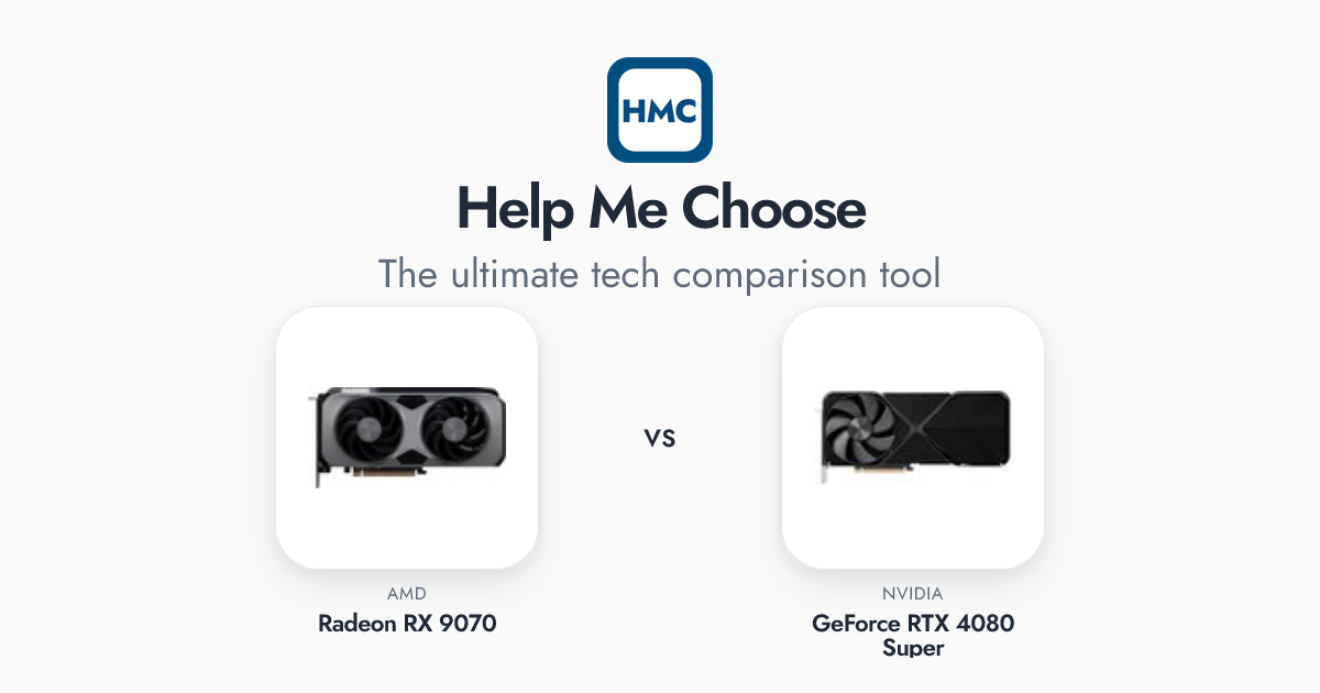 AMD Radeon RX 9070 vs NVIDIA GeForce RTX 4080 Super Full Specs - HMC