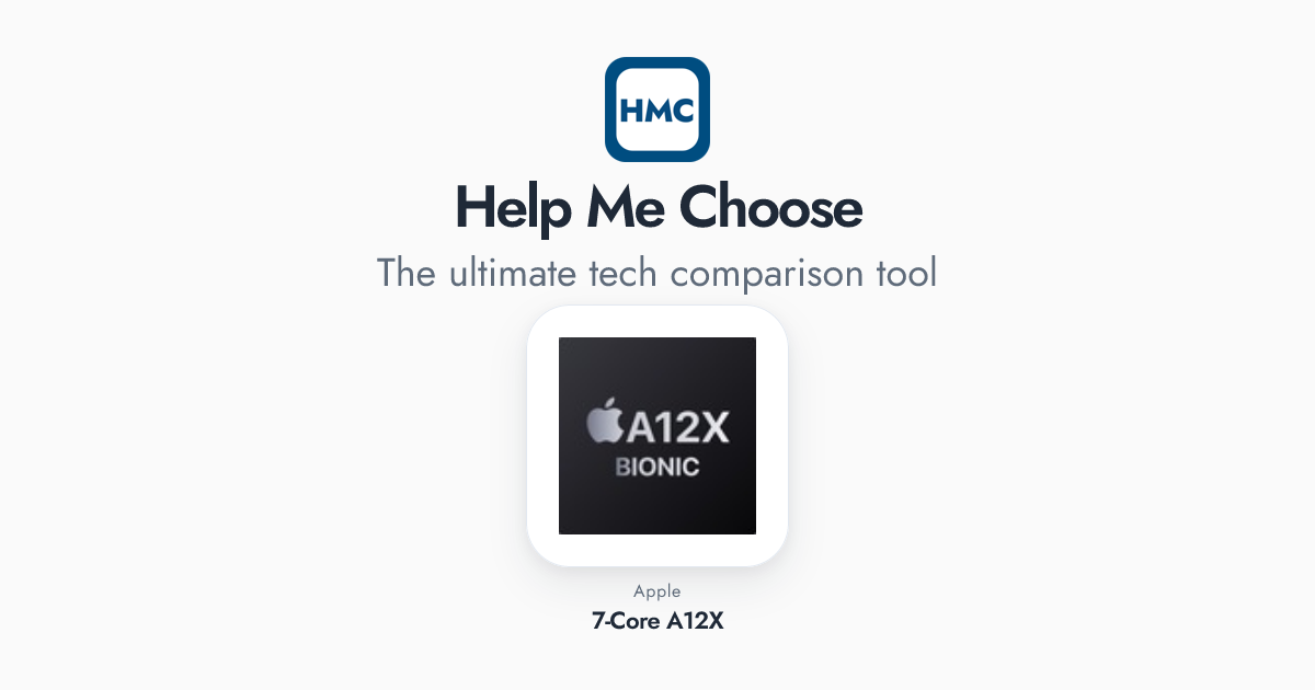 Apple 7-Core A12X Full Specs - HMC