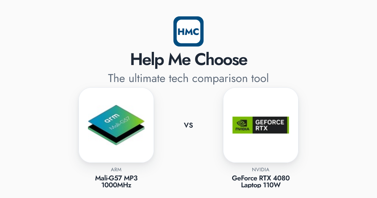 ARM Mali-G57 MP3 1000MHz vs NVIDIA GeForce RTX 4080 Laptop 110W Full ...