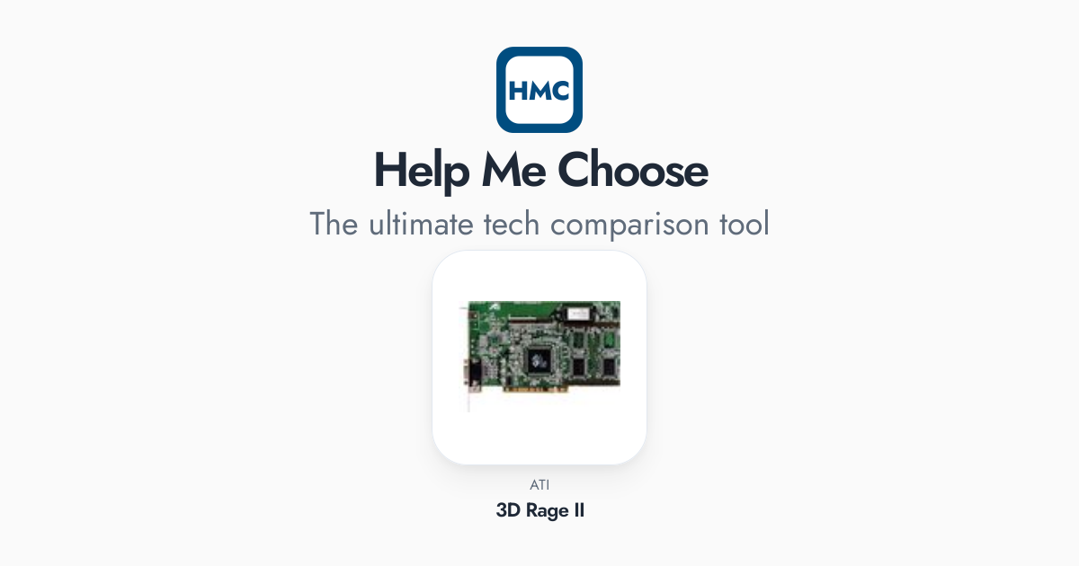 3d Rage I ATI 3D Rage II Full Specs - HMC