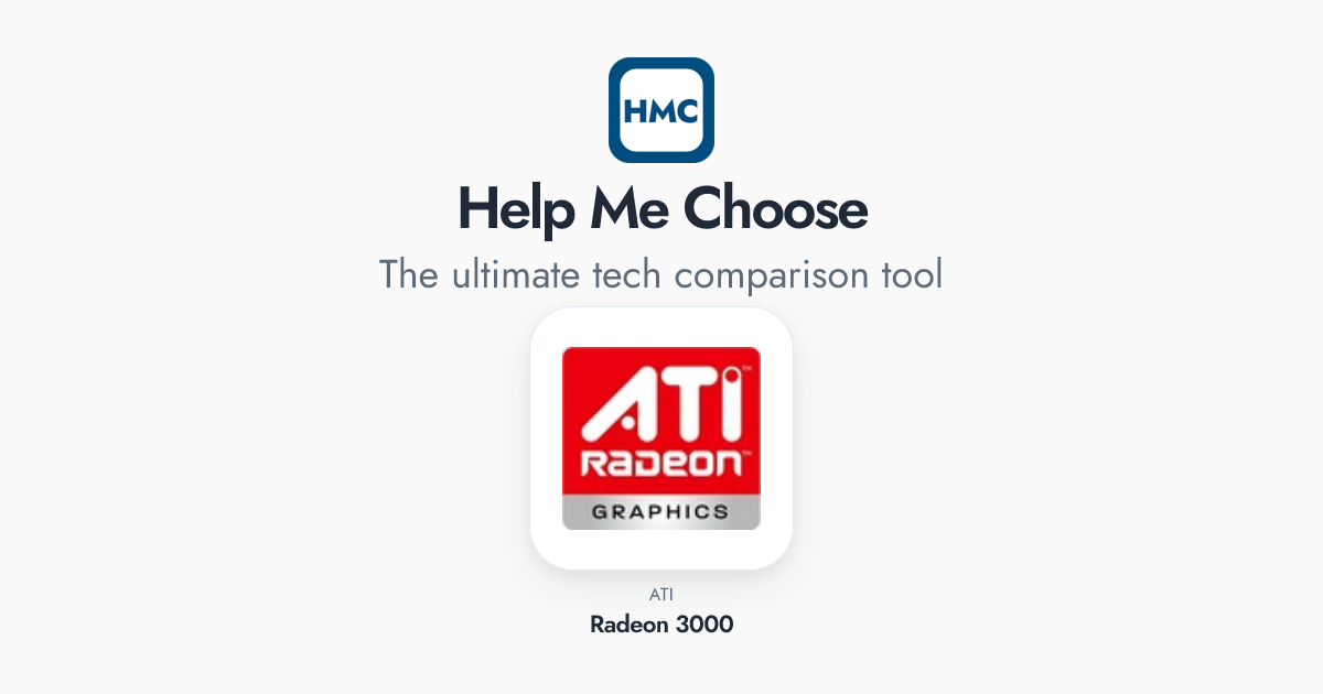ATI Radeon 3000 Full Specs - HMC