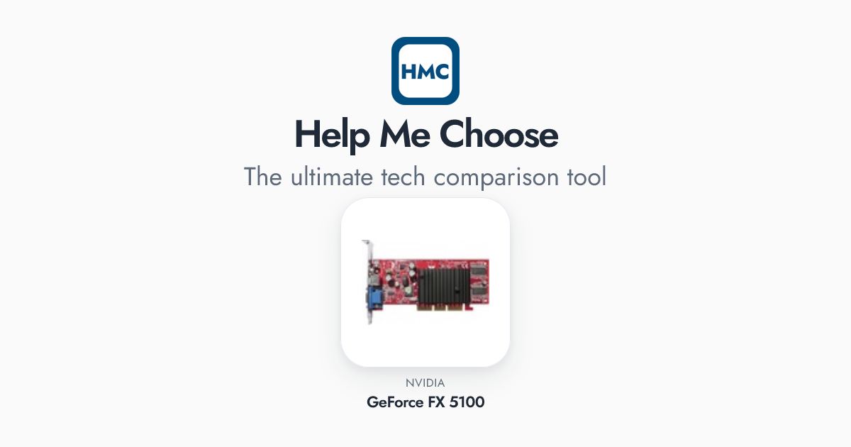 Force 5100 Module NVIDIA GeForce FX 5100 Full Specs - HMC