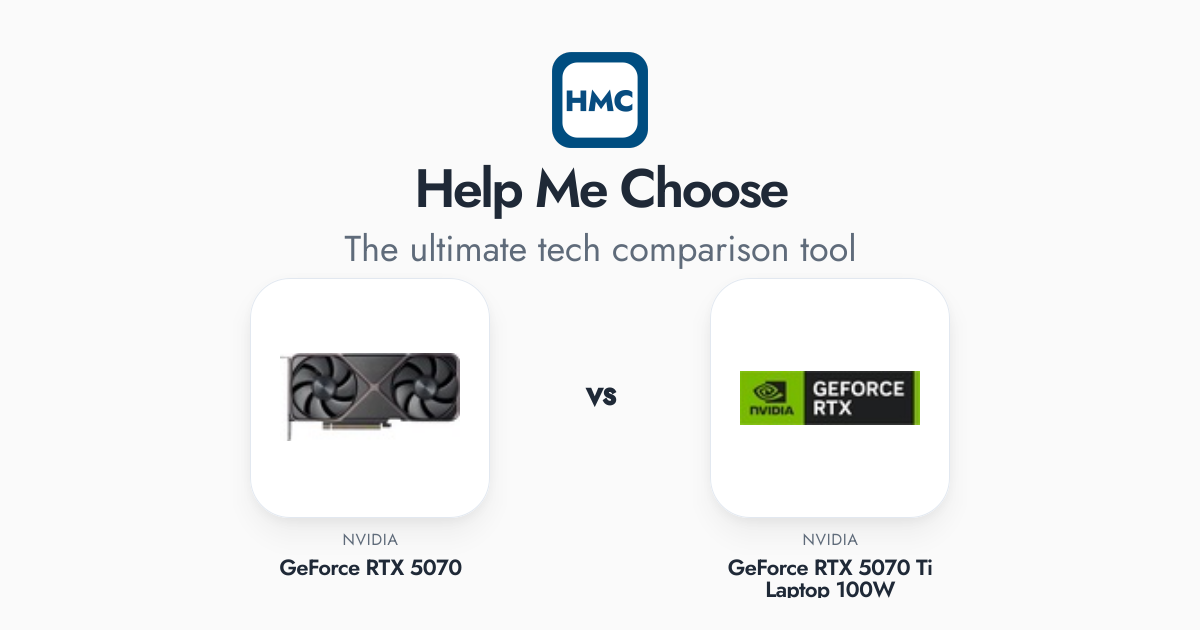 NVIDIA GeForce RTX 5070 vs NVIDIA GeForce RTX 5070 Ti Laptop 100W Full ...