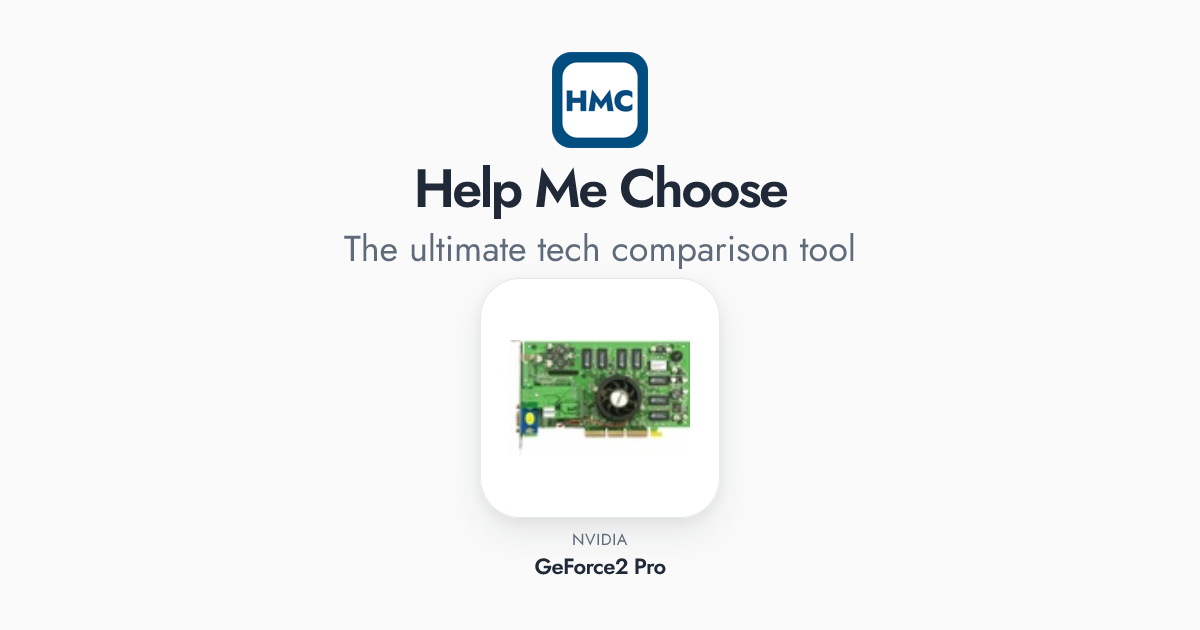 NVIDIA GeForce2 Pro Full Specs - HMC
