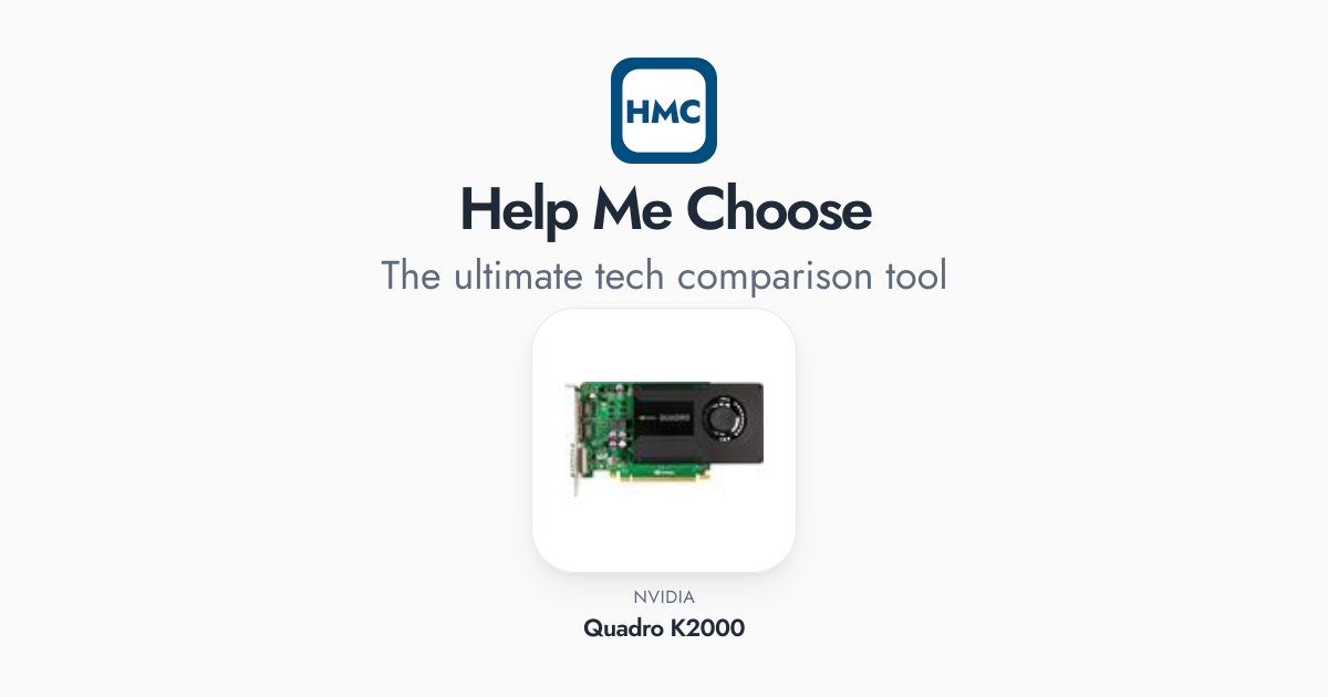 NVIDIA Quadro K2000 Full Specs - HMC